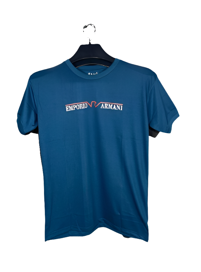 PRINT ROUND NECK HALF BAZU JERSEY T SHIRT TW:-132