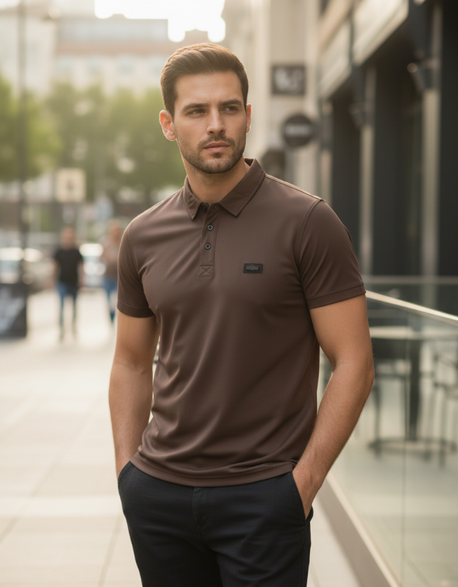 DRY-FIT COLLAR SOFT AND MILKY T-SHIRT TW:-205