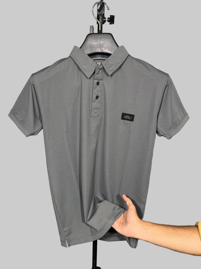 DRY-FIT GREY COLLAR SOFT AND MILKY T-SHIRT TW:-203