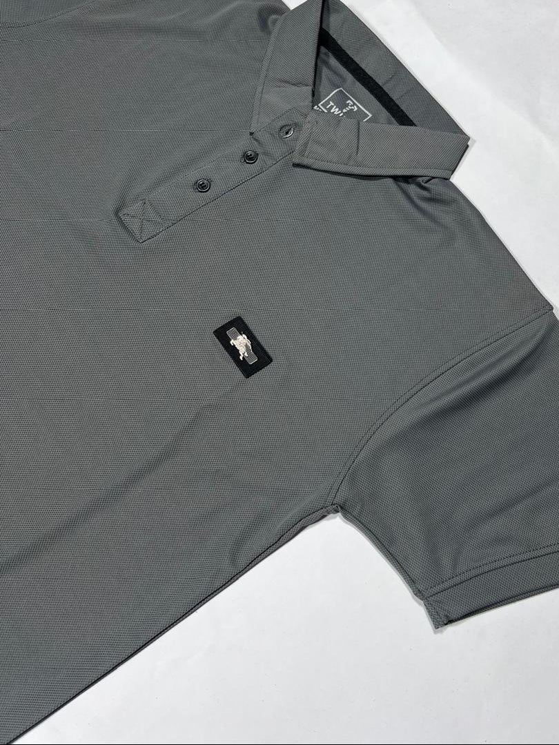 DRY-FIT GREY COLLAR SOFT AND MILKY T-SHIRT TW:-203