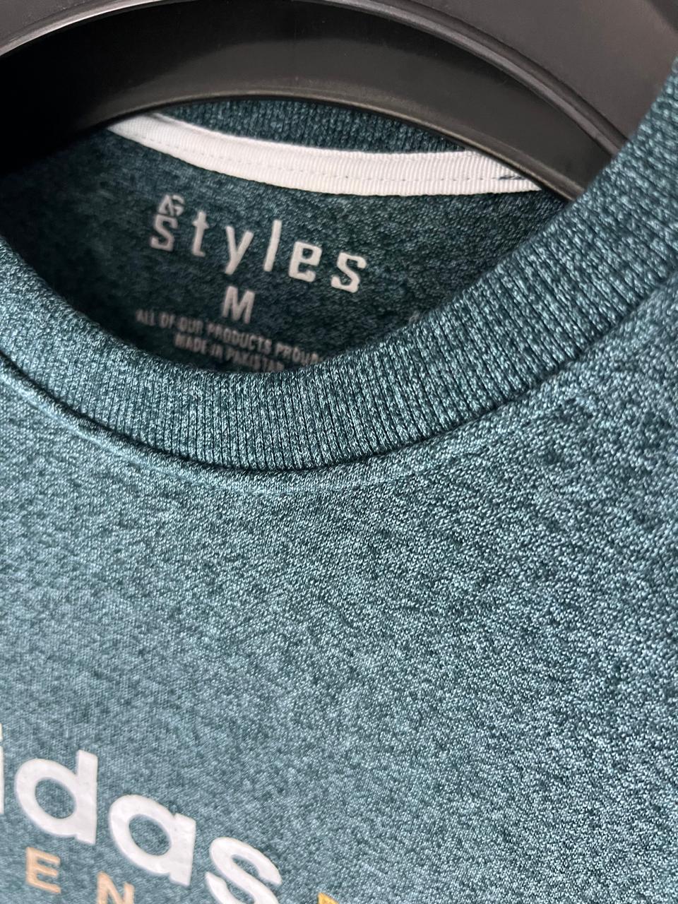 Embriodered ADIDAS Round Neck Imported Men's Sweatshirt  TW:- 715