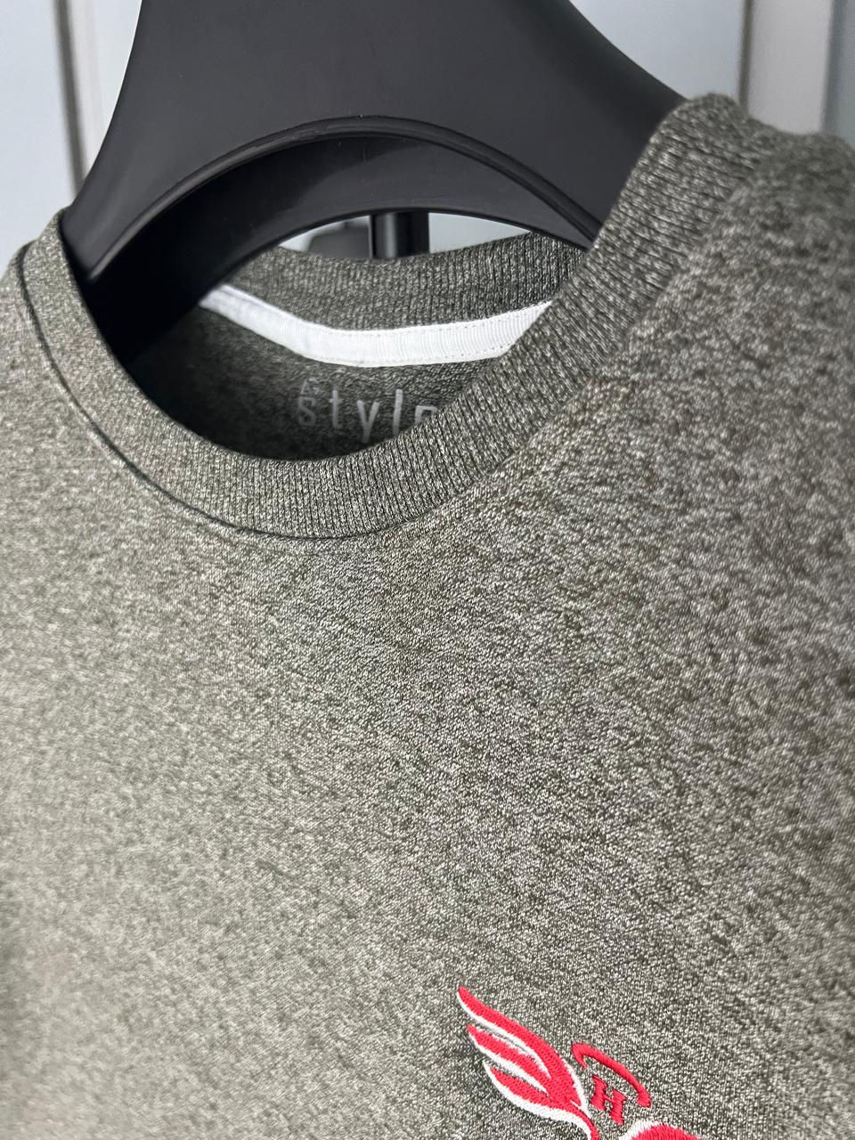 H EMBRIODERED Round Neck Imported Men's Sweatshirt  TW:- 745