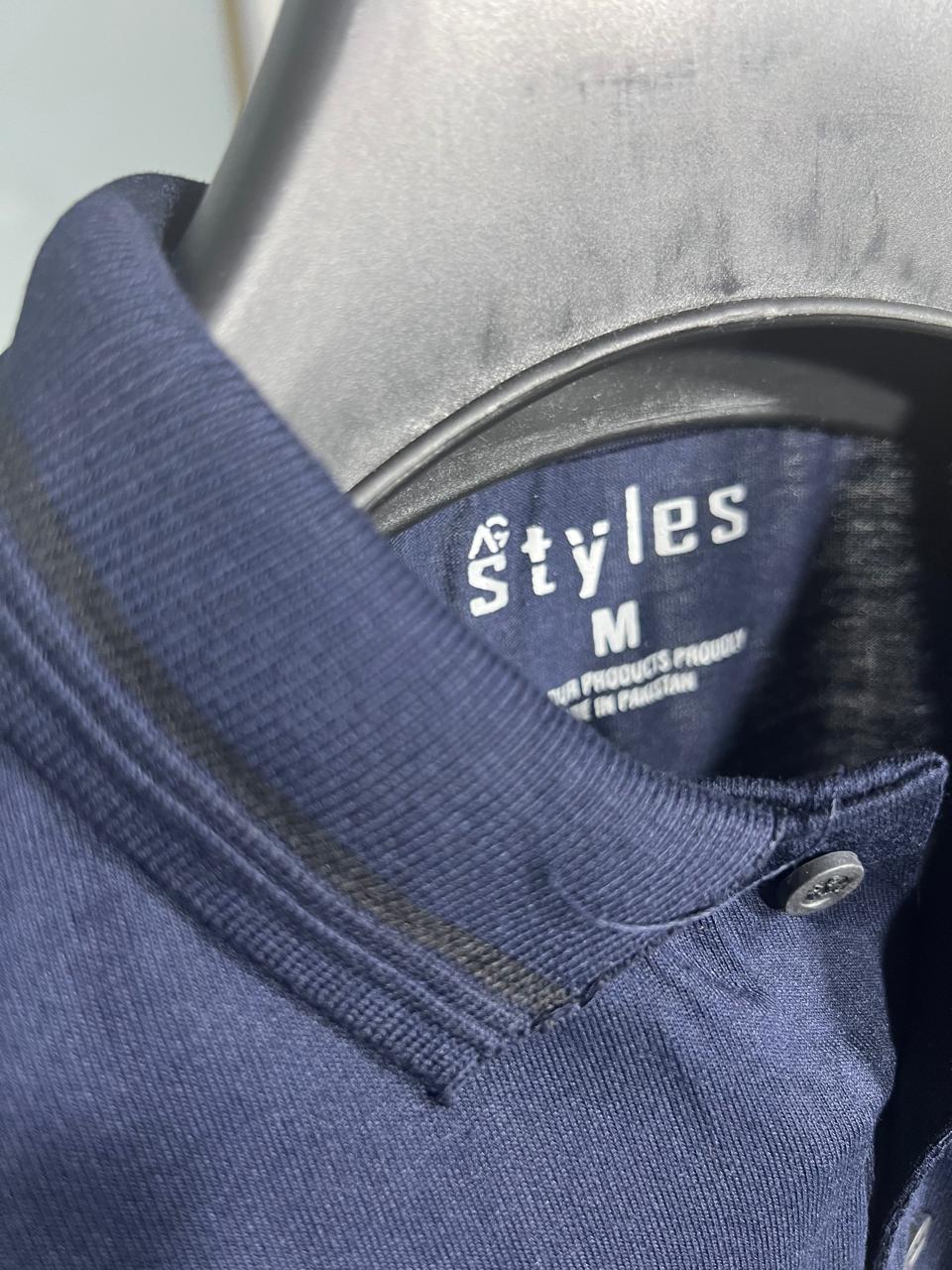 Paul Smith Emb Collar Full Bazu shirt BLUE