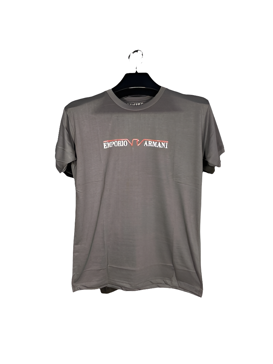 PRINT ROUND NECK HALF BAZU JERSEY T SHIRT TW:-131