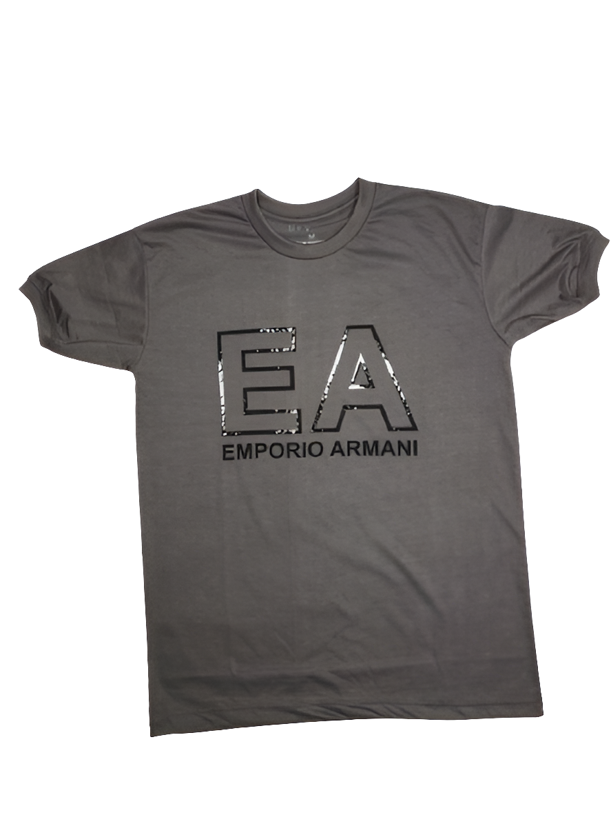 PRINT ROUND NECK HALF BAZU JERSEY T SHIRT TW:-104