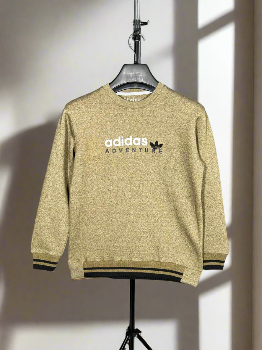 Embriodered ADIDAS Round Neck Imported Men's Sweatshirt TW:- 714