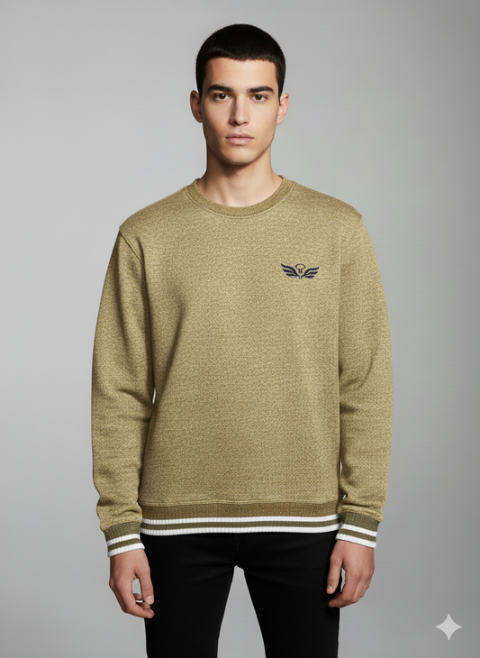 H EMBRIODERED Round Neck Imported Men's Sweatshirt  TW:- 743