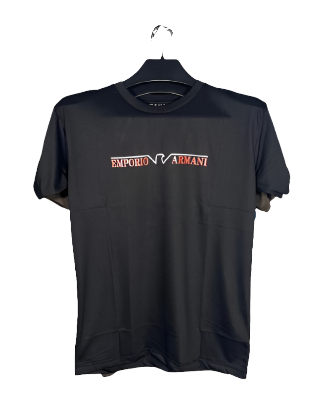 PRINT ROUND NECK HALF BAZU JERSEY T SHIRT TW:-134