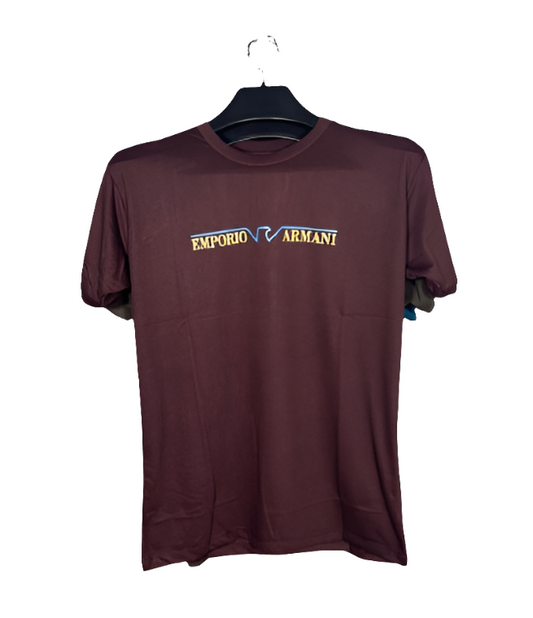 PRINT ROUND NECK HALF BAZU JERSEY T SHIRT TW:-133