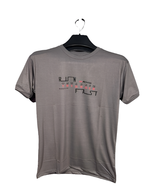 PRINT ROUND NECK HALF BAZU JERSEY T SHIRT TW:-115