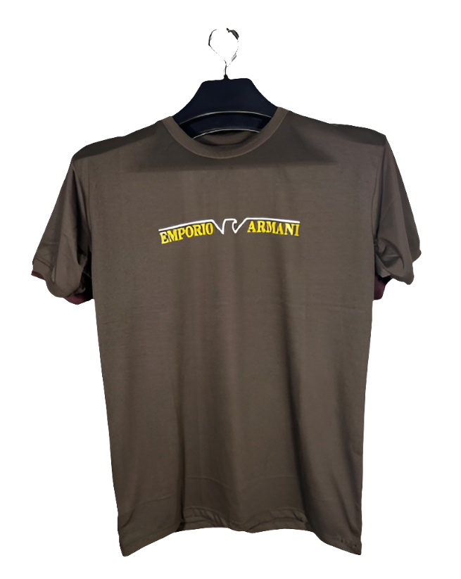 PRINT ROUND NECK HALF BAZU JERSEY T SHIRT TW:-136