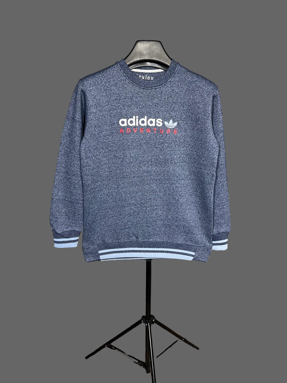 Embriodered ADIDAS Round Neck Imported Men's Sweatshirt  TW:- 721