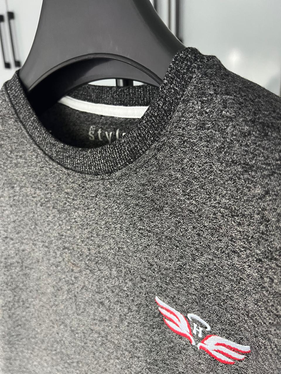 H EMBRIODERED Round Neck Imported Men's Sweatshirt  TW:- 746