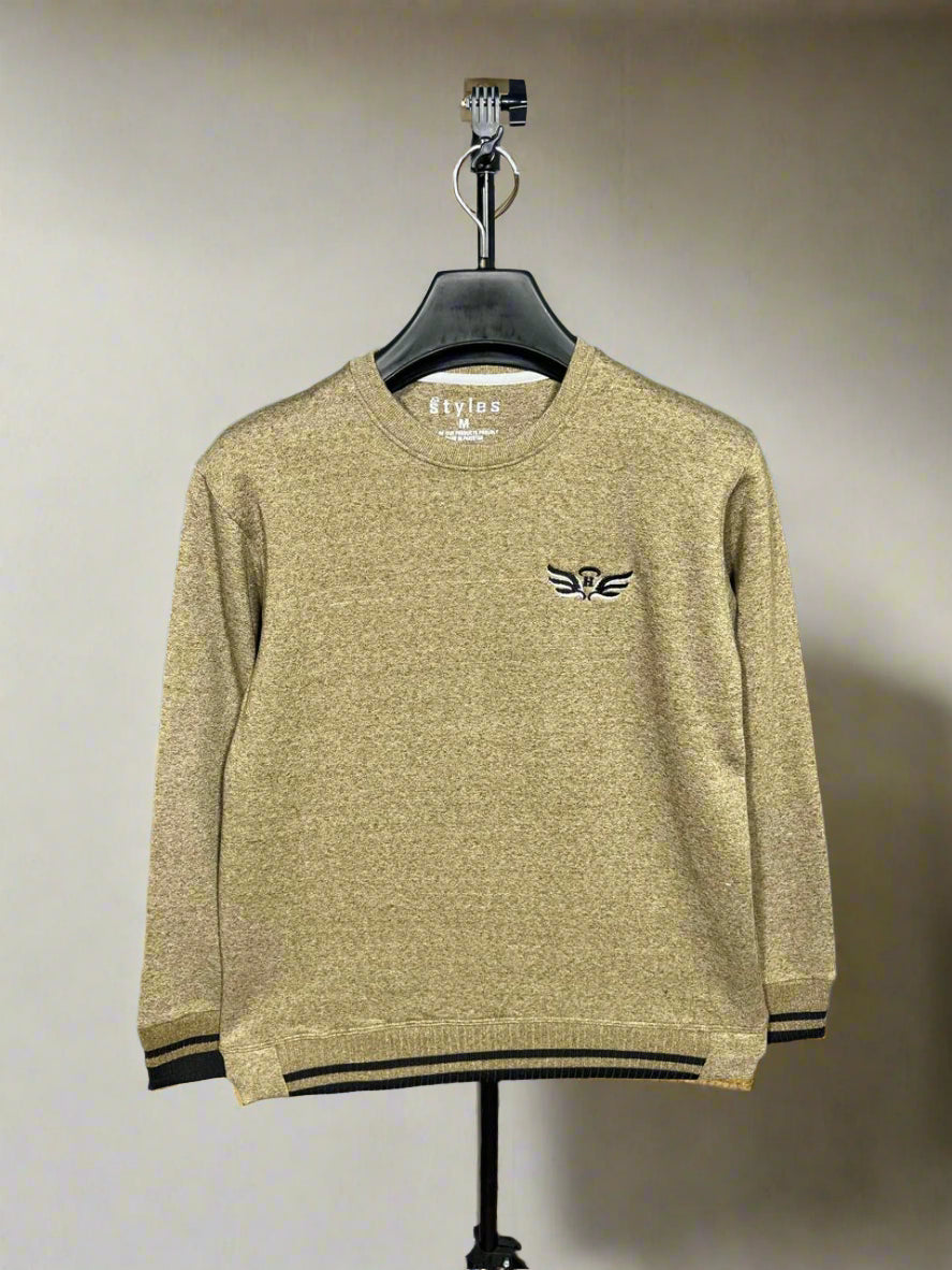 H EMBRIODERED Round Neck Imported Men's Sweatshirt  TW:- 743