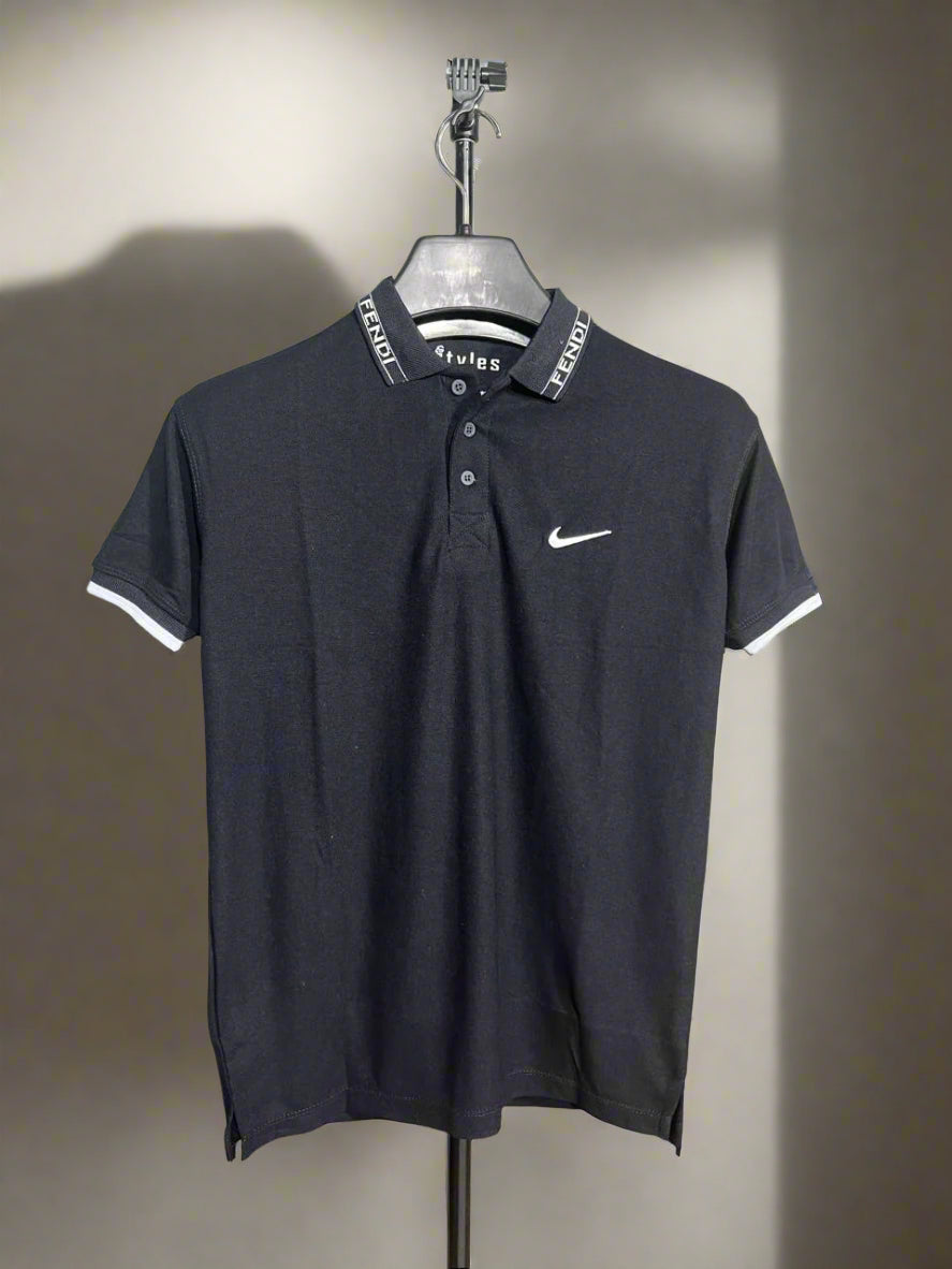 BB EMB basic polo BLUE