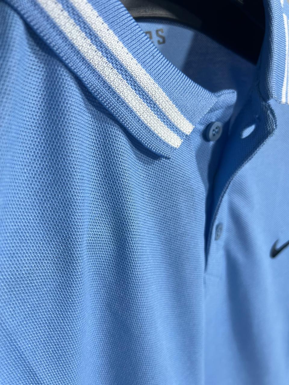 NIKE EMB basic polo Light Blue