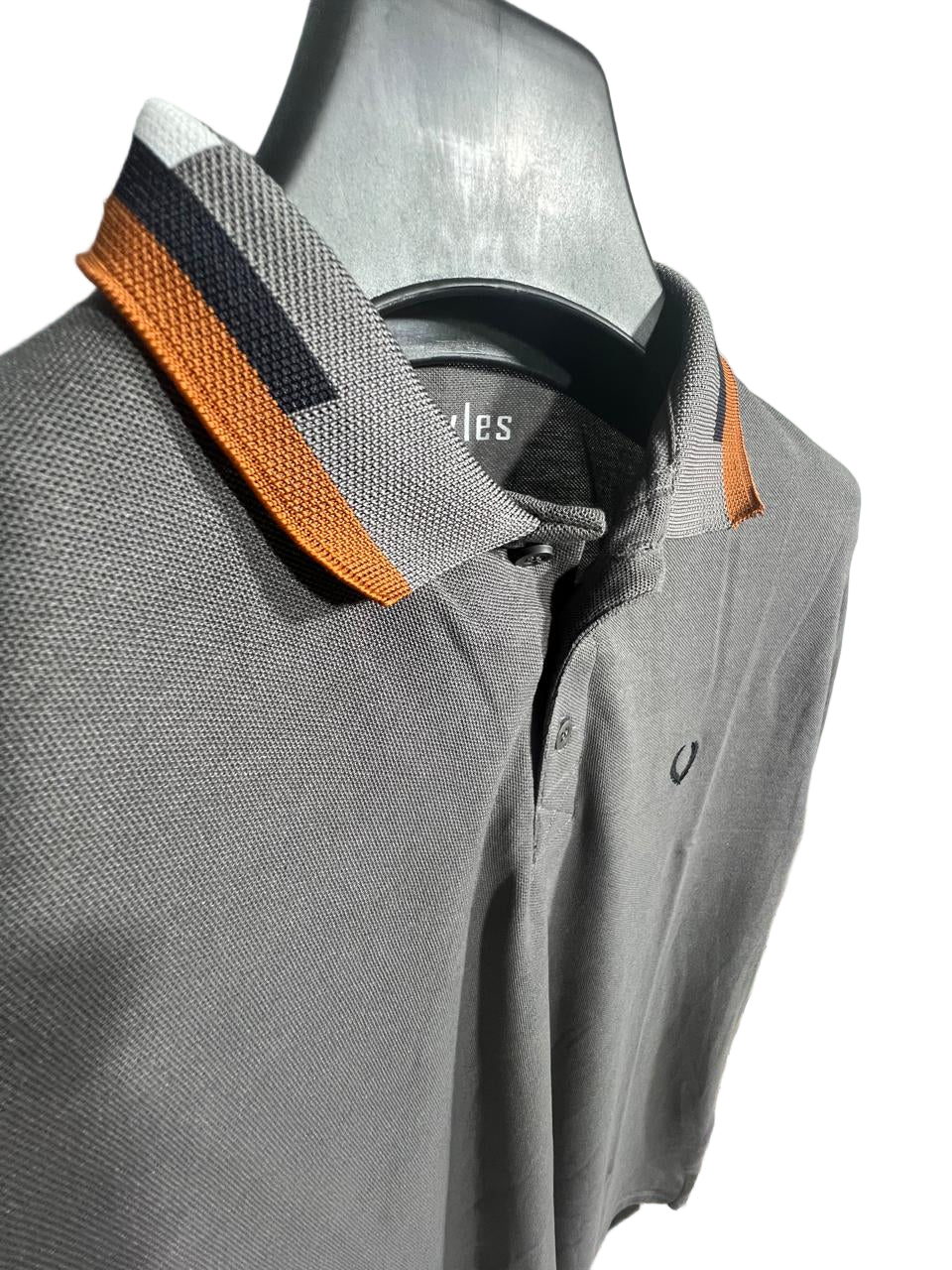 BB EMB basic polo GREY