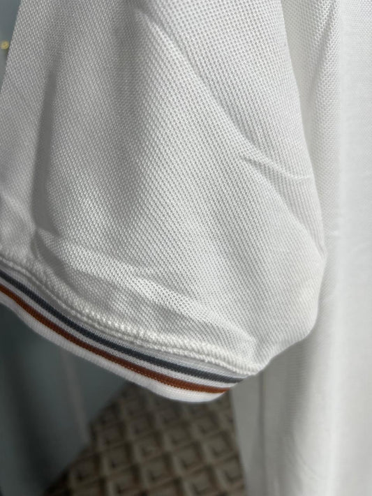 BB EMB basic polo WHITE