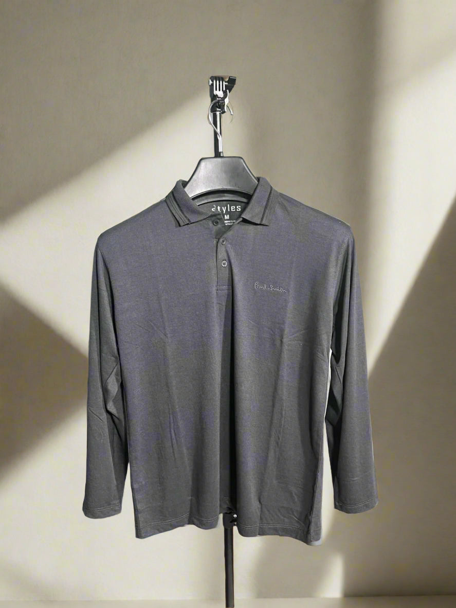Paul Smith Emb Collar Full Bazu shirt GREY