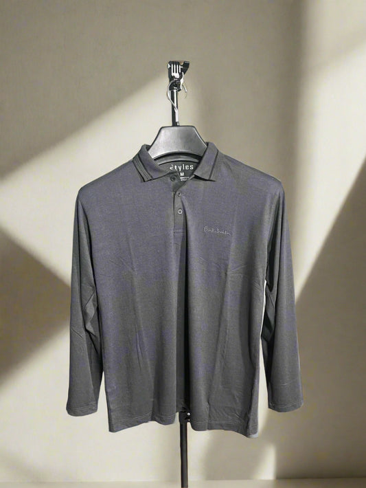 Paul Smith Emb Collar Full Bazu shirt GREY