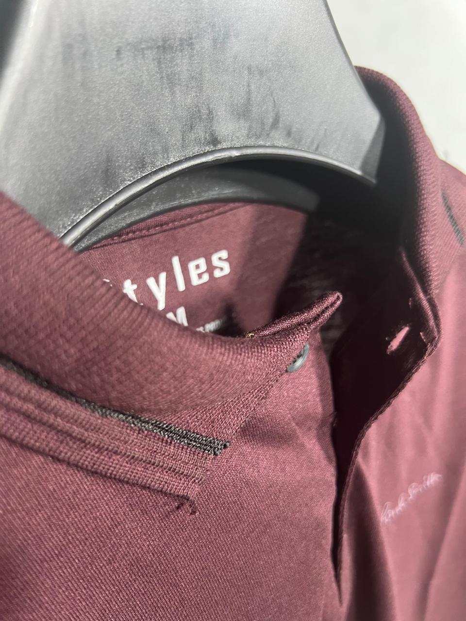 Paul Smith Emb Collar T shirt RUST