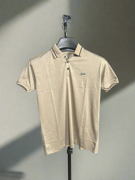 TOMMY Emb Collar T shirt SKIN