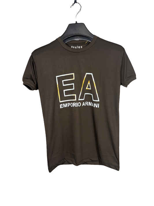 PRINT ROUND NECK HALF BAZU JERSEY T SHIRT TW:-105