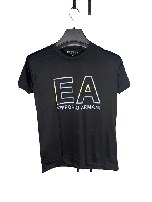 PRINT ROUND NECK HALF BAZU JERSEY T SHIRT TW:-101