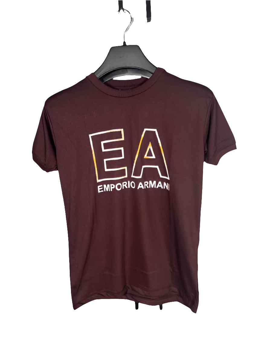 PRINT ROUND NECK HALF BAZU JERSEY T SHIRT TW:-102